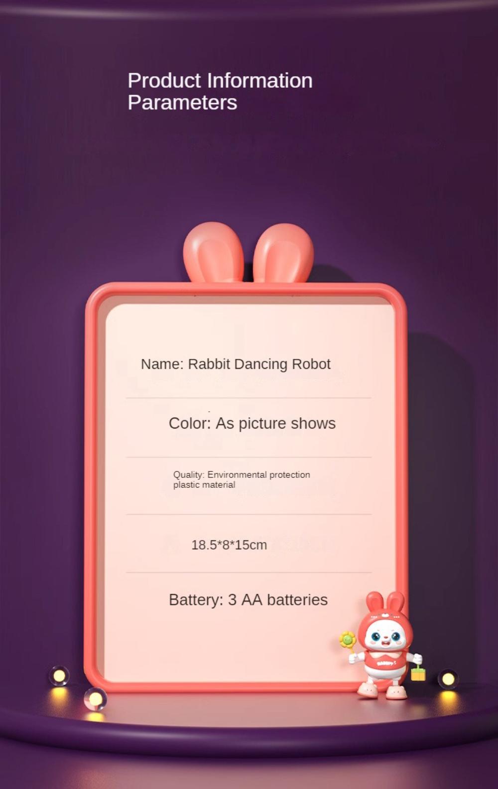 Dancing Bunny Toys Baby Toys Baby Early Education 2 Head Up Training Dancing Toddlers Kids Musical Toy