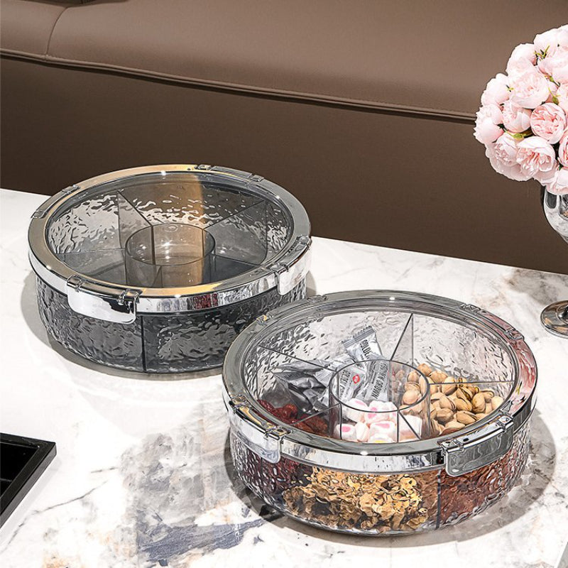Light Luxury Sealed Storage Room Dried Fruit Plate Household 2024 New Fruit Plate Chinese New Year Candy Box
