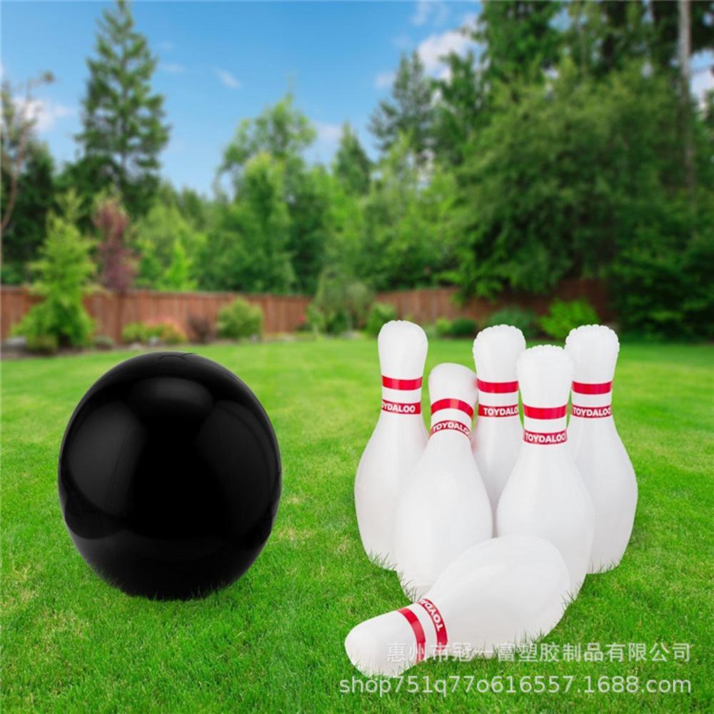Giant Inflatable Bowling Set For Kids Adults Outdoor Sports Toys Family Lawn Yard Games Parent Child Interactive Game
