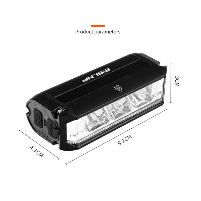 900 Lumen Aluminum Alloy Bicycle Headlights Bicycle Light Front Waterproof USB Charging Bicycle Light Cycling Lamp Accessories