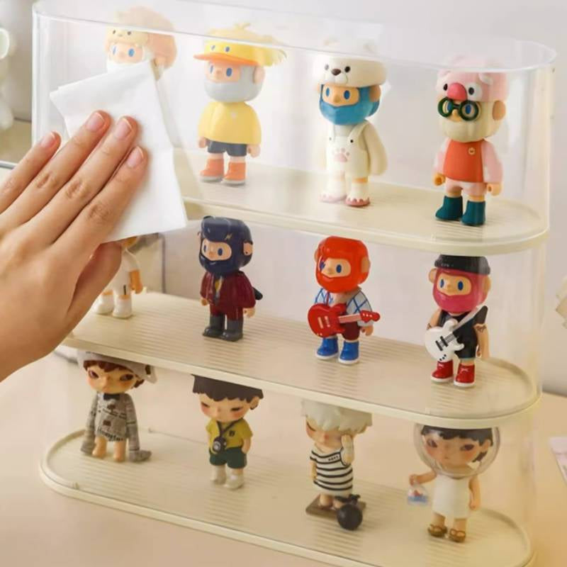 Display Cabinet Transparent Box Lego Popmart Molly Display Box Blind Box Storage Dustproof Acrylic Doll Display Rack