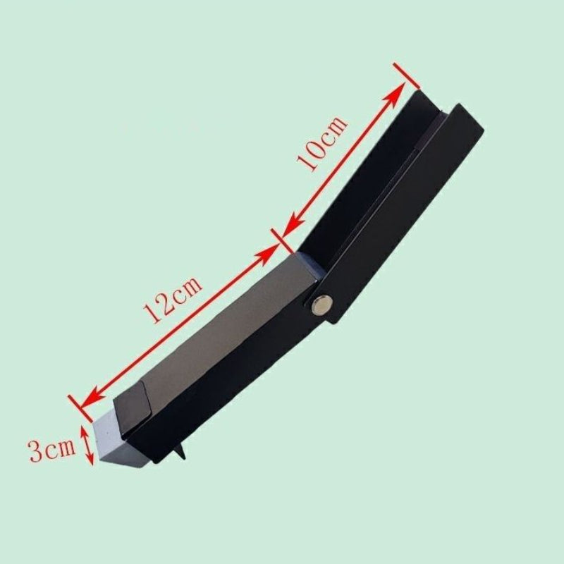 Door Stopper No Door Seam Punch-Free Heightened Windproof Aluminum Alloy Anti-Pinch Hand Foot Step on Door Stop Door Stopper Non-Slip Push-Resistant