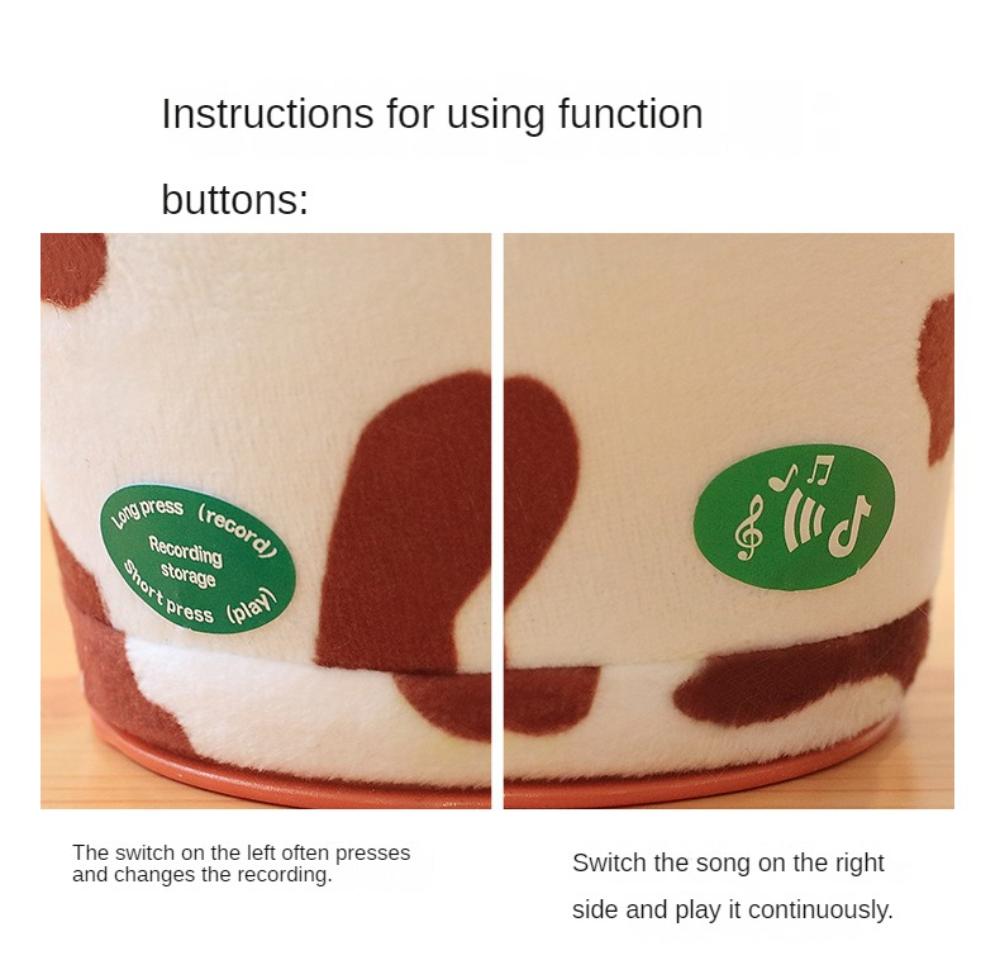 Dancing Animal Plush Toys Funny Singing Learning to Talk Twisting Toys Stuffed Toys Dancing Doll Toy