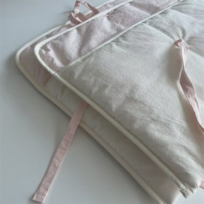 Laptop Bag Ins Korean Ballet Style Pink Bow Quilted Shock-Proof Liner Bag Suitable for 9.7 10 11 13-Inch