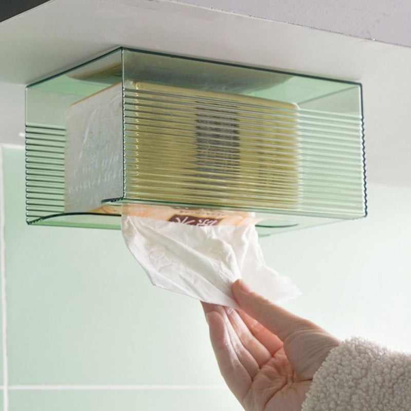 Tissue Box Wall Mounted Kleenex Wash towel storage box Toilet Bathroom kitchen Hang Upside Down Tissue box