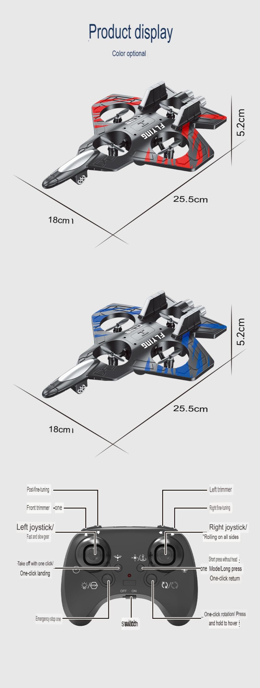 New Style Children's Foam Remote Control Airplane: Intelligent Gravity Sensor Outdoor Remote Control Airplane