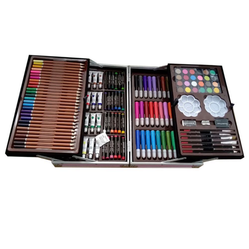 Children's Drawing Board Gift Watercolor Pen Painting Kit Washable Color Pencil Drawing Color Pencil Writing Brush Wax