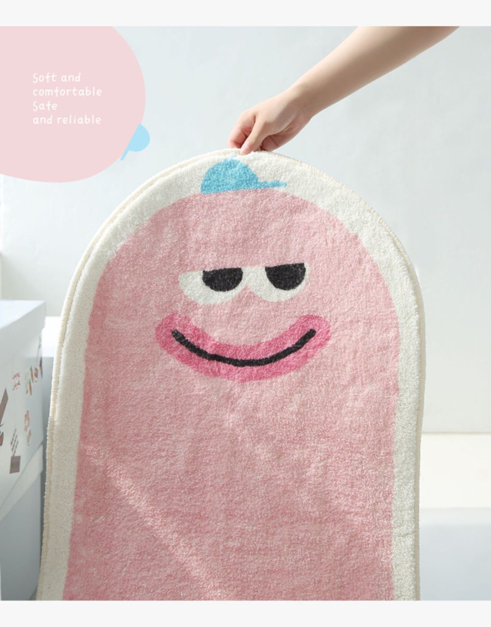 Ins Cute Carpet Decorative Soft Carpet Non-slip Floor Mat Living Room Bedroom Decor Skin Friendly And Wear Resistant