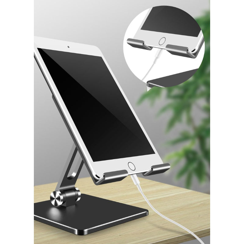 Metal Tablet Stand Portable Phone Stand Adjustable Ipad Stand Sturdy And Durable For Office Home Games