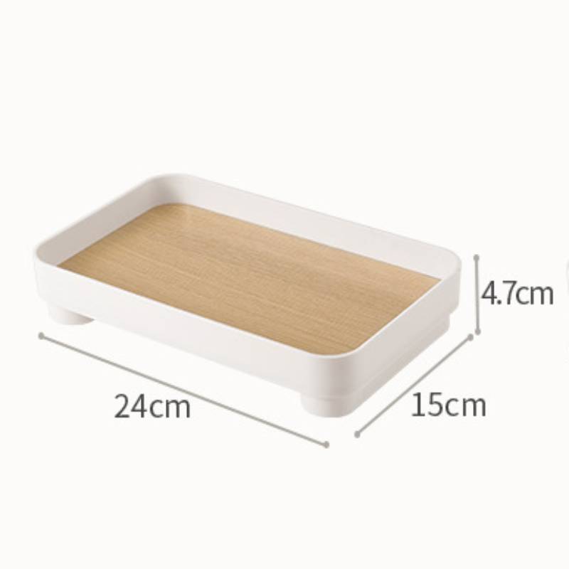 Square Wooden Desktop Storage Tray Perfume Aromatherapy Dressing Table Cosmetics Storage Box Entrance Sundry Key Storage Tray