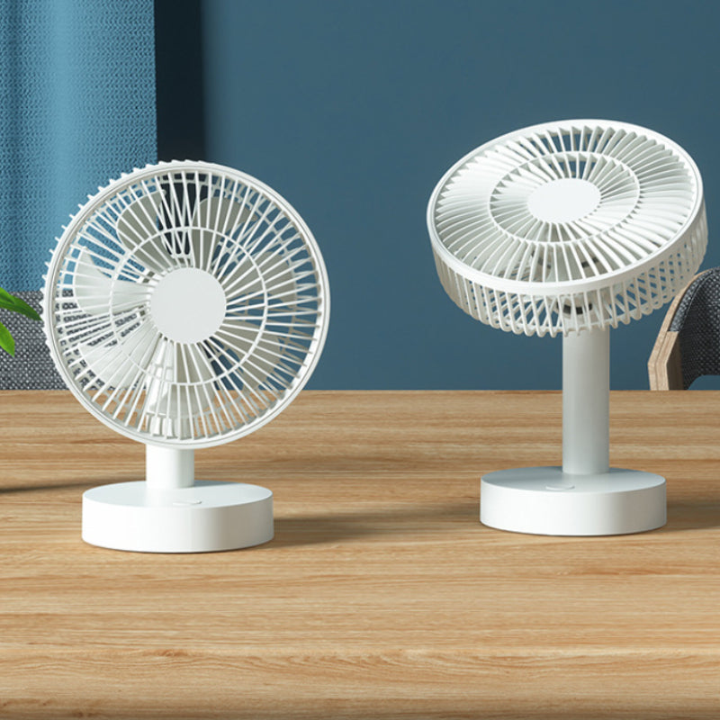 USB Mini Table Stand Fan Quiet Cooling Air Strong Wind Small Fan Desk Rechargeable USB Fan Cooler for room Adjustable Rechargeable Fan for Baby Stroller Office Table Fan