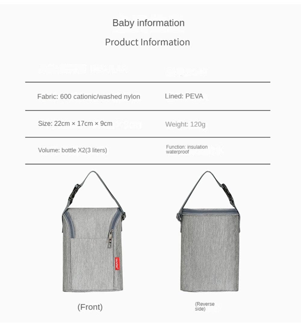 Ready Stock Mummy Milk Storage Bag Portable Cooler Bag Thermal Travel Lunch Bag Waterproof Fashion Bag