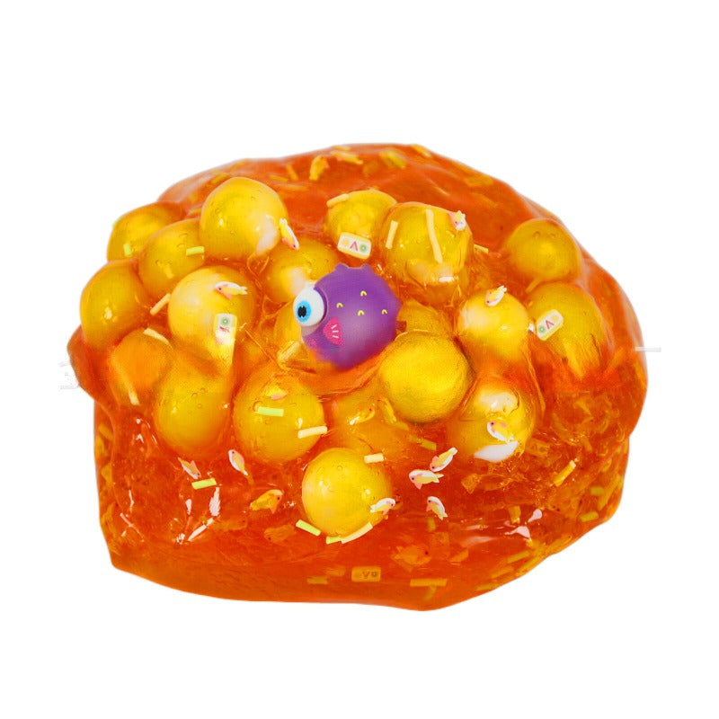 5 Pack 60ml Non-Sticky Soft Jelly Crunchy Slime Kit Toy Ocean Kit Crystal Glue Color Mud Decompression Toy Set