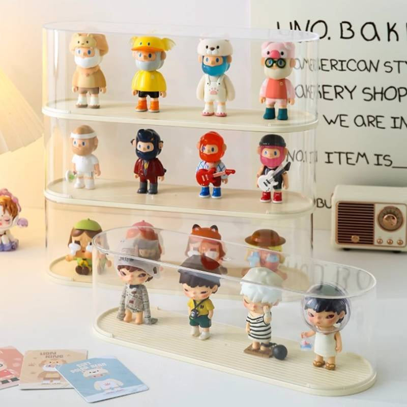 Display Cabinet Transparent Box Lego Popmart Molly Display Box Blind Box Storage Dustproof Acrylic Doll Display Rack