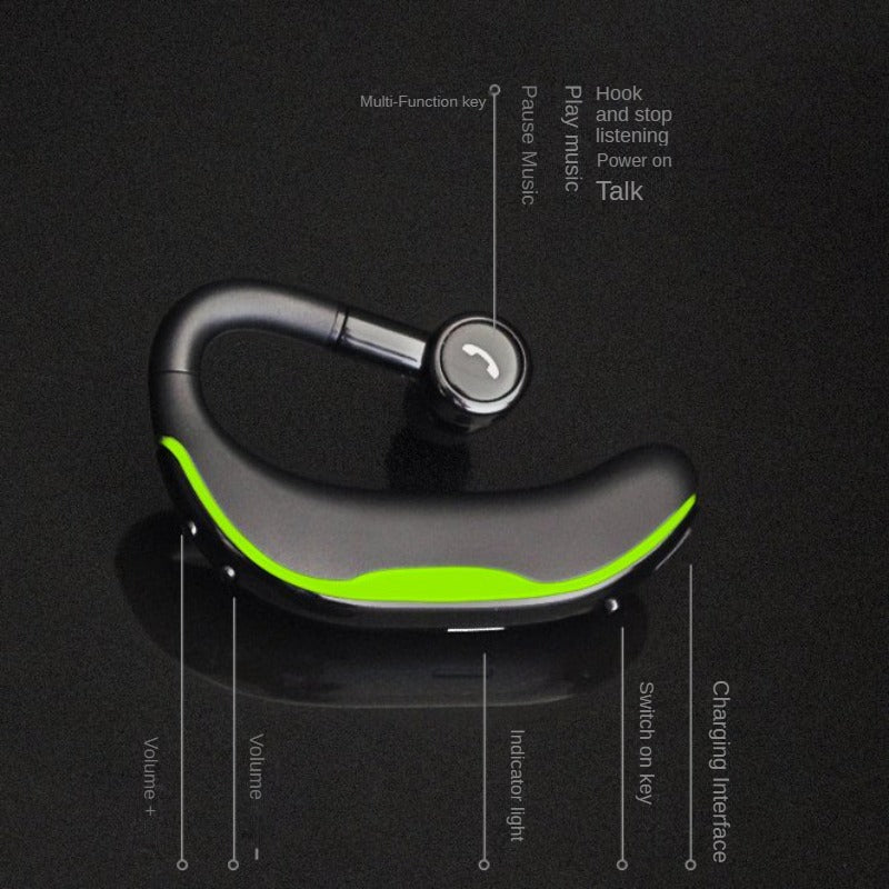 Bluetooth Earphone Sport Wireless Bluetooth Headset With Mic for Android and iOS PC Devices Caller ID Voice Recognition