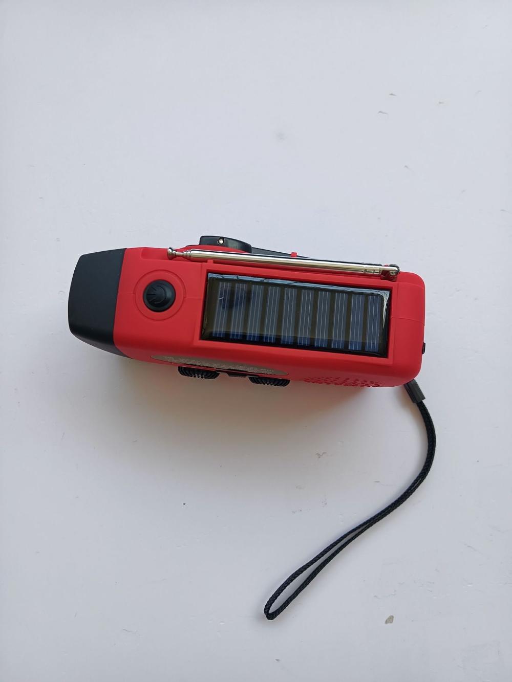 Multifunctional Hand Crank Dynamo Emergency Radio Portable Solar Powered AM/FM/NOAA Weather Radio LED Flashlight