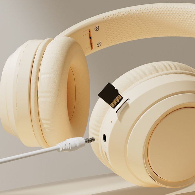 Premium Wireless Bluetooth Earphone Colorful Headphone Noise Cancelling Gaming Music Foldable Over Ear Headset Sport Gaming With Mic