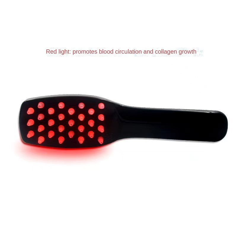 Massage Hair Brush Scalp Head Massage Comb with Light Therapy Soft Massager Better Blood Circulation Smooth Hair Comb