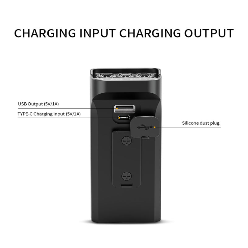 4800 Lumens Bike Light USB Rechargeable 10000mAh Waterproof Cycling Headlight 8T6 LED Super Bright Flashlight Front Lights Aluminum Shell Bicycle Light