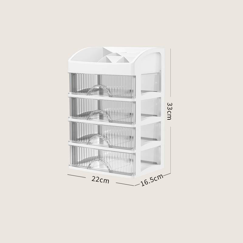 Five Layer Drawer Makeup Organizer Desktop Plastic Large Capacity Cosmetic Jewelry Storage Box NailPolish Lipstick Rack Organize