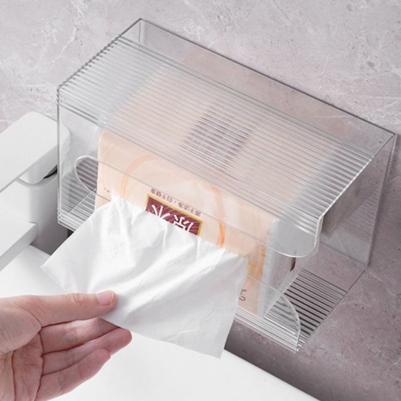 Tissue Box Wall Mounted Kleenex Wash towel storage box Toilet Bathroom kitchen Hang Upside Down Tissue box