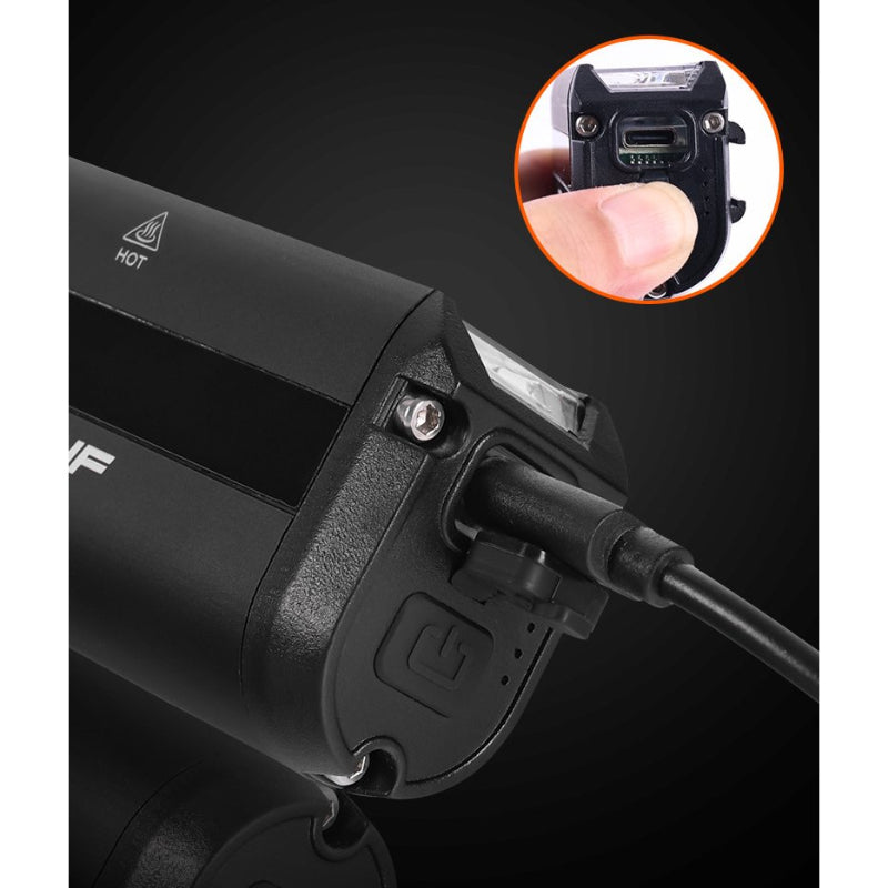 900 Lumen Aluminum Alloy Bicycle Headlights Bicycle Light Front Waterproof USB Charging Bicycle Light Cycling Lamp Accessories