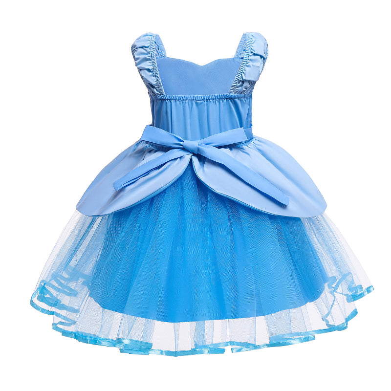 Princess Party Dress Kids Costumes Rapunzel Elsa Snow White Halloween Fancy Outfit Baby Girls Birthday Dress Gift