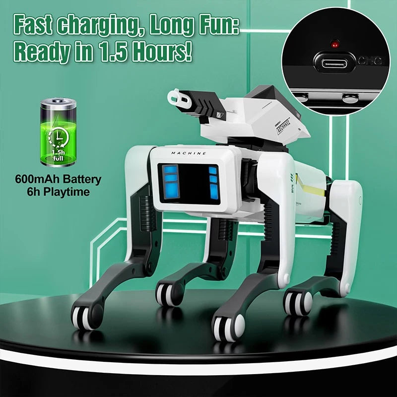 AI Robot Dog Intelligent Machine Dog Robot Dog Toy Interactive Remote Control Dog With Water Bomb Emulation Stunt Robot
