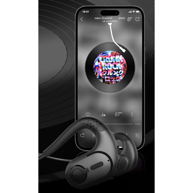 Wireless Bluetooth Headsets with Microphone Detachable Mute Button Open Ear Trucker Headphones for Cell Phones Business Office