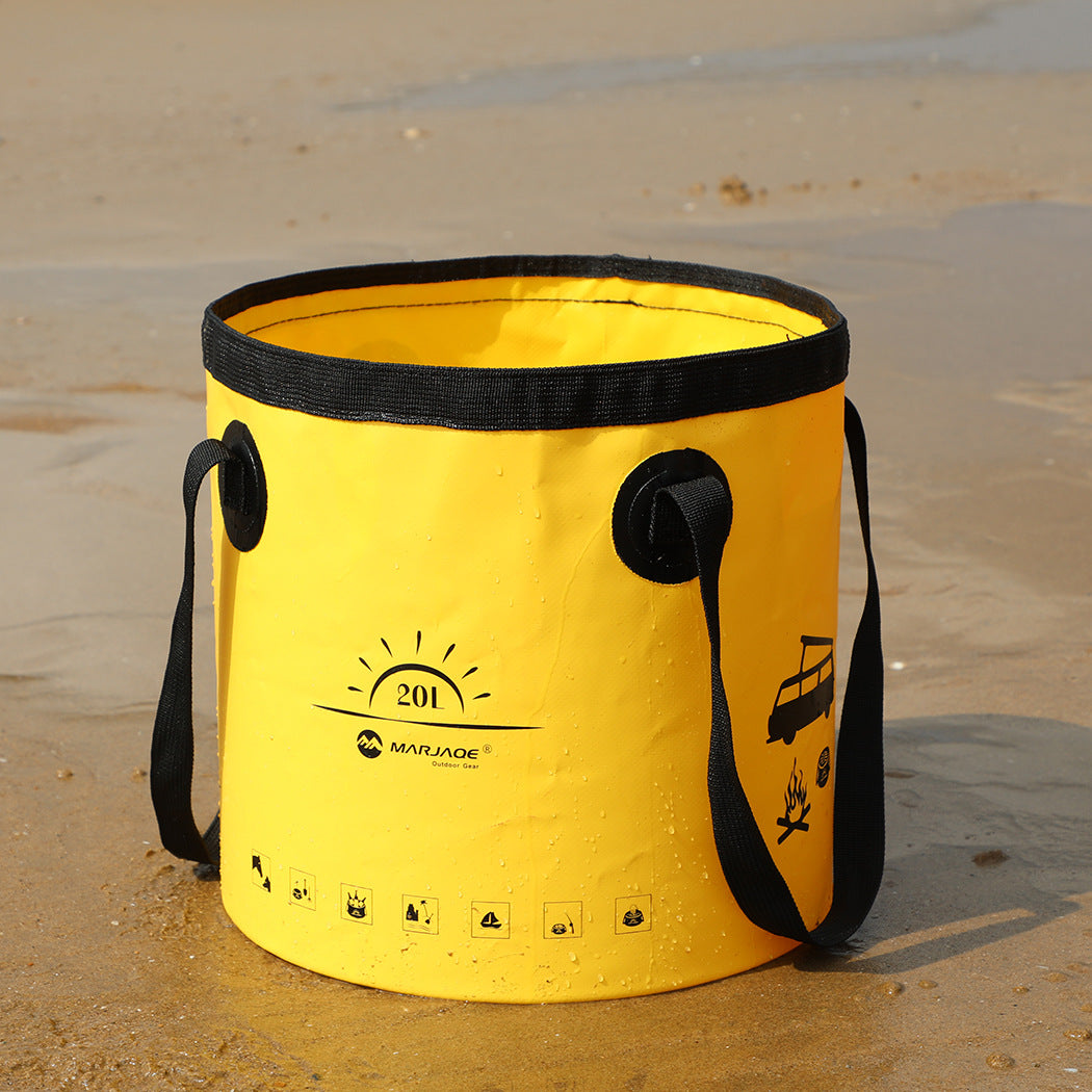 10L 12L 20L Outdoor Foldable Pail Bucket Portable Basin Water Container Pail Bucket for Camping Car Washing