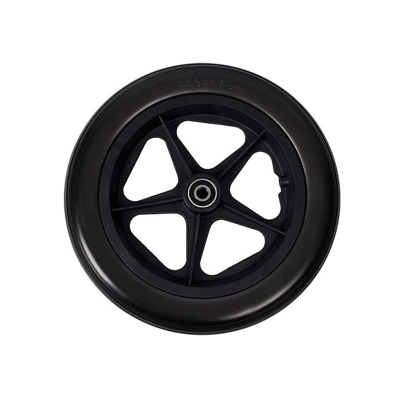 12inch Wheelchair Replacement Rear Wheel for Wheelchairs Walkers Accessories Casters Small Cart Rollers Chair Accessories Grey Rubber Small Non Marking