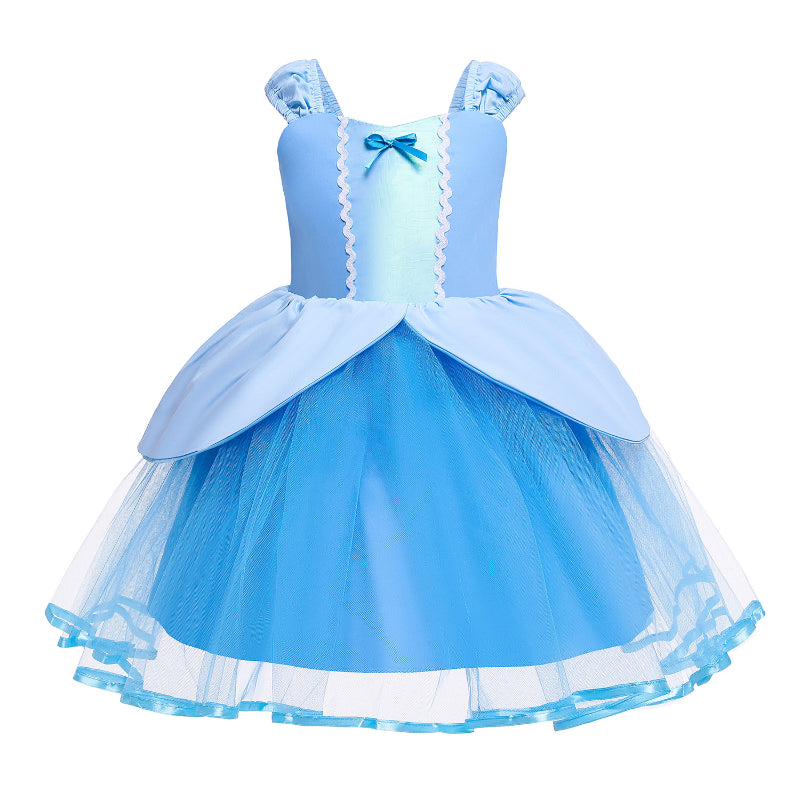 Princess Party Dress Kids Costumes Rapunzel Elsa Snow White Halloween Fancy Outfit Baby Girls Birthday Dress Gift
