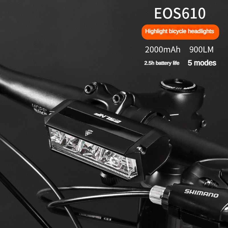 900 Lumen Aluminum Alloy Bicycle Headlights Bicycle Light Front Waterproof USB Charging Bicycle Light Cycling Lamp Accessories