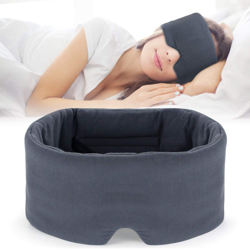 Sleep Eye Mask Full Surround Sleep Eye Mask Blindfold Eye Cover Patch Portable Travel Eyepatch Rest Eye Cover Sleeping Mask Night Eyeshade