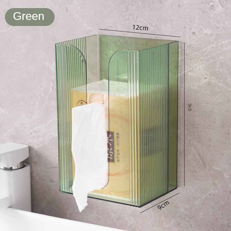 Tissue Box Wall Mounted Kleenex Wash towel storage box Toilet Bathroom kitchen Hang Upside Down Tissue box