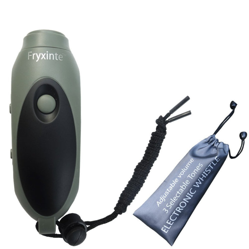 Electronic Whistle 3 Tone Hand-Held Lanyard for Outdoor Sports Basketball Multi-purpose Adjustable Volume Flashlight Direct Charging Whistle