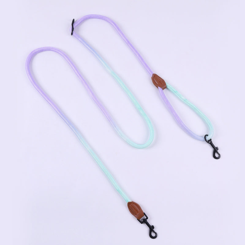 Pet Leash Dog Double Hook Leash Free Hands Adjustable Multi-functional Running Nylon Leash Easy to Clean and Maintain