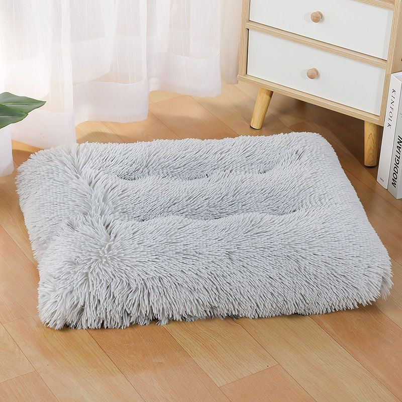 Pet Dog Bed Nest Warm Plush Dog Cat Cushion with Cozy Sponge for Medium Pets Snooze Calm Sleeping Indoor, Machine Washable