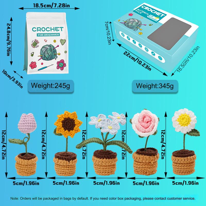 Crochet Kit for Beginners Complete Crochet Knitting Kit Adorable Animal Crochet Starter Pack with Keychain