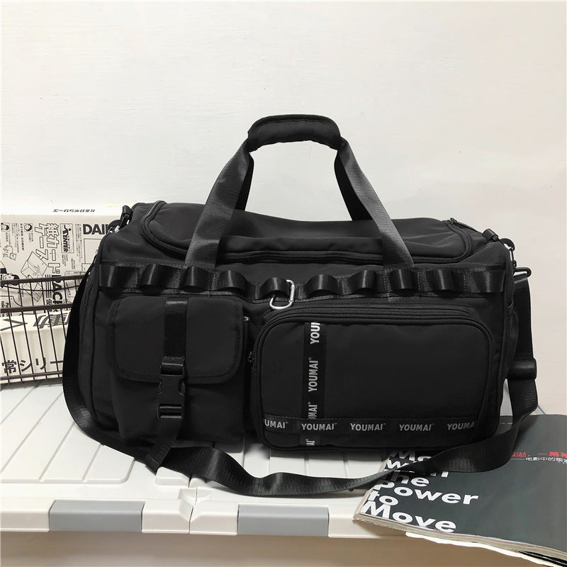 Outdoor Korean Fashion Waterproof Large Travel Bags With Shoe Storage Dry Wet Item Separation