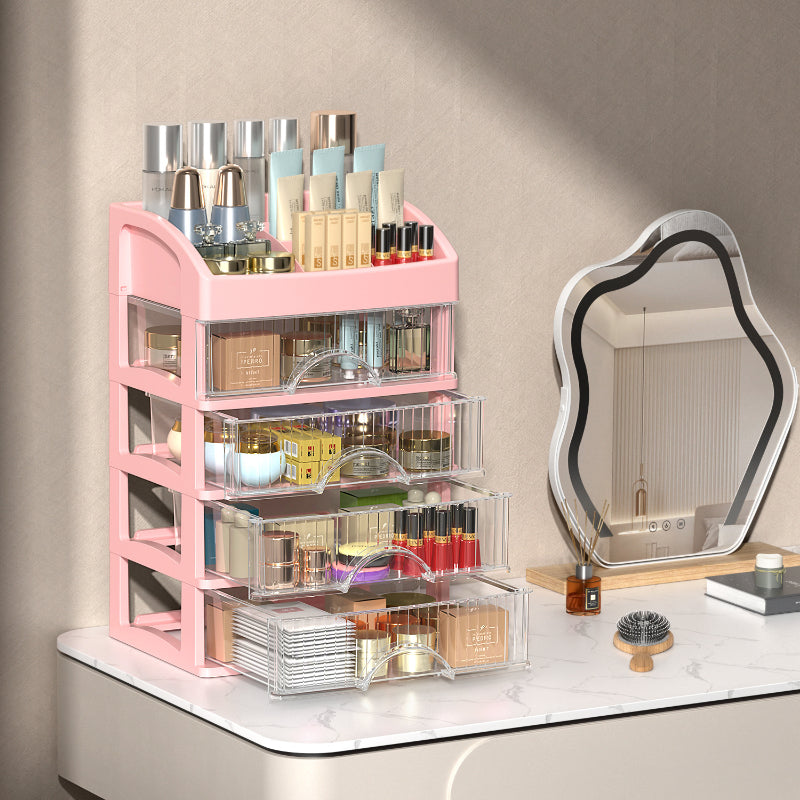 Five Layer Drawer Makeup Organizer Desktop Plastic Large Capacity Cosmetic Jewelry Storage Box NailPolish Lipstick Rack Organize