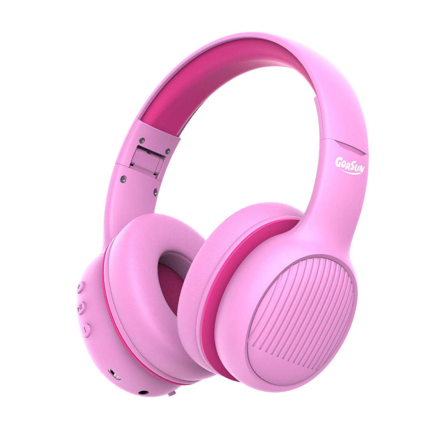 Gorsun Bluetooth Kids Headphone with Mic Stereo Music Volume Limited Children Wireless Headset Over Ear Toddler Earphone
