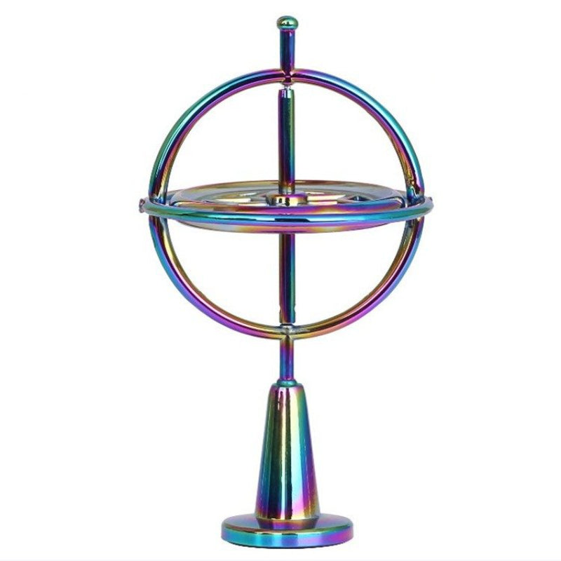 Metal Gyroscope Spinner Gyro Toy Kids Science Educational Learning Balance Toys