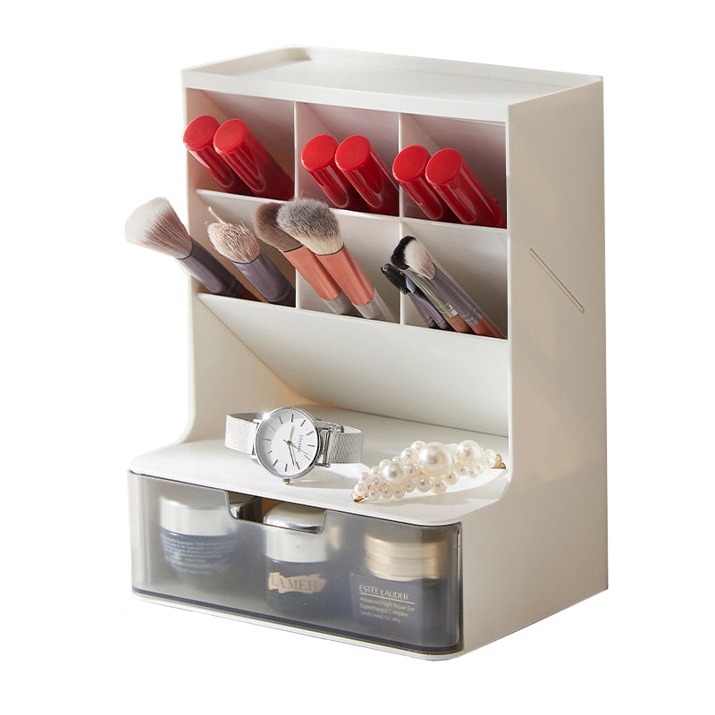 Oblique Pen Holder Large Capacity Stationery Storage Box Desktop Shelf Desk Drawer Pen Holder Marker Pen Organizer