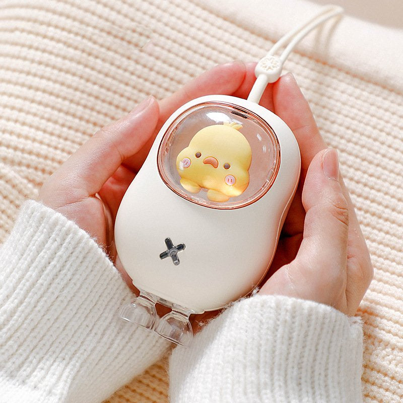 Mini Heater Hand Warmer Cartoon Design Heating Rechargeable Hand Warmer For Winter Christmas Gift New Year