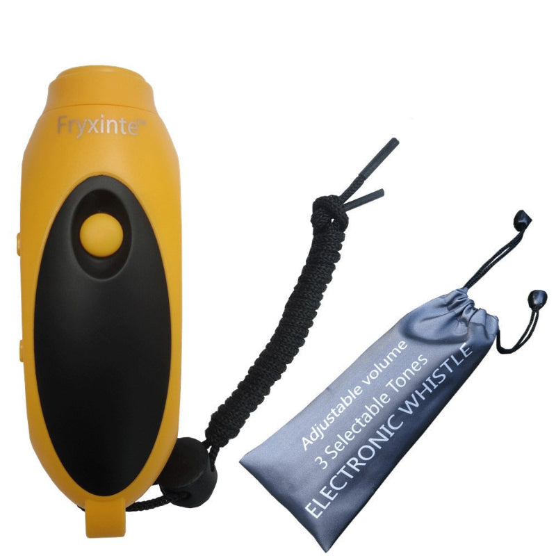 Electronic Whistle 3 Tone Hand-Held Lanyard for Outdoor Sports Basketball Multi-purpose Adjustable Volume Flashlight Direct Charging Whistle
