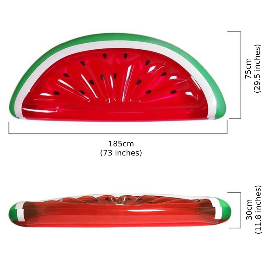 Large floatie beach half or full watermelon inflatable float swimming pool party floats raft