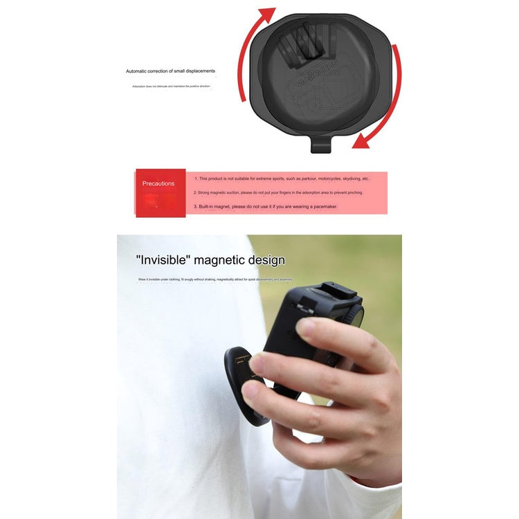 Magnetic Camera Mount Neck Holder for gopro 11 10 9/DJI Osmo Action 4/DJI action 3/Insta360 X3 X2 Sports Camera