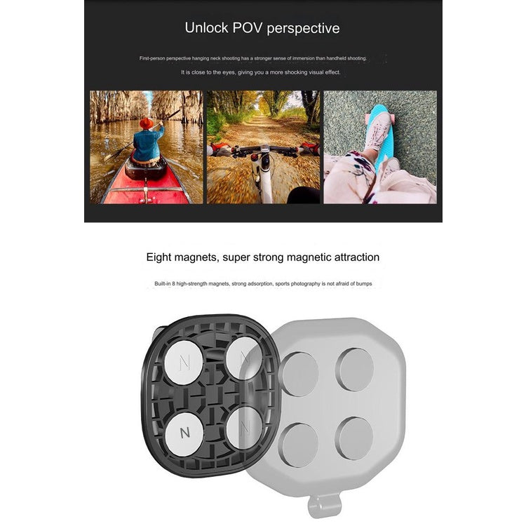 Magnetic Camera Mount Neck Holder for gopro 11 10 9/DJI Osmo Action 4/DJI action 3/Insta360 X3 X2 Sports Camera