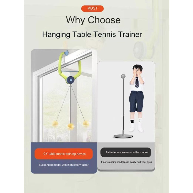 Children Hanging Table Tennis Toy Portable Table Tennis Trainer Parent Child Ping Pong Game Sports Early Education Toys